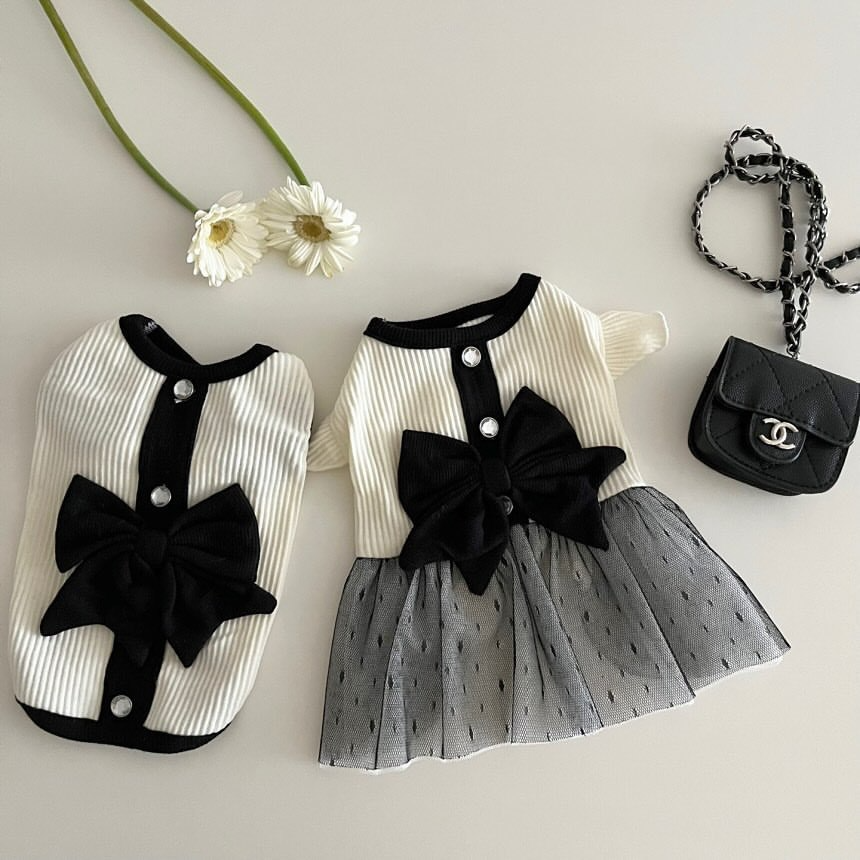 Vancar™ Elegant Lace Bow Pet Dress