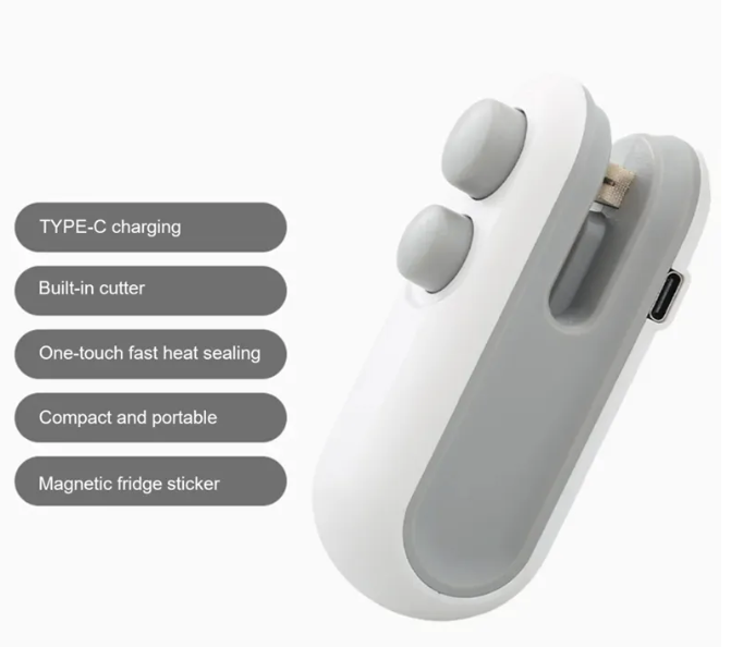 Vancar™ SealEase Mini | Portable Heat Bag Sealer & Cutter