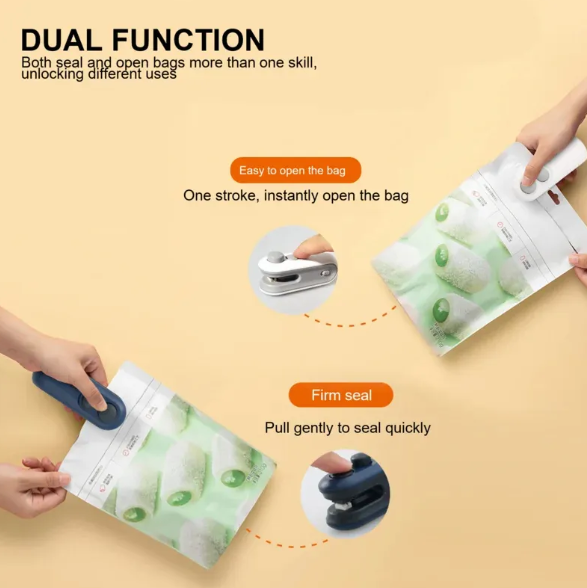 Vancar™ SealEase Mini | Portable Heat Bag Sealer & Cutter