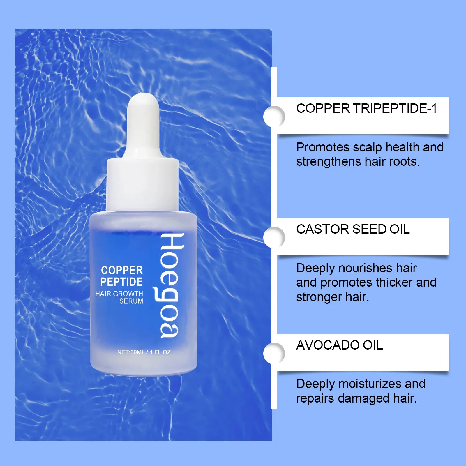 Vancar™ Copper Peptide Hair Growth Serum | Stronger, Fuller & Healthier Hair